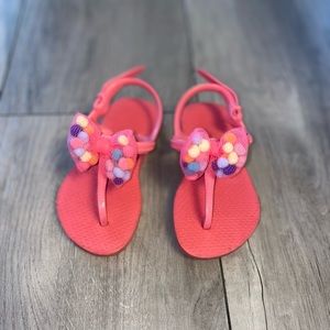Kids Havaianas Pom Pom bow flip flop